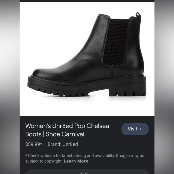 UNR8ED POP CHELSEA BLACK BOOTS | SIZE 7.5 |BRAND NEW | NEVER WORN - Picture 6 of 6